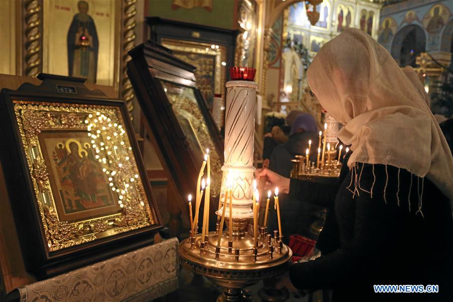 LATVIA-RIGA-ORTHODOX CHRISTMAS