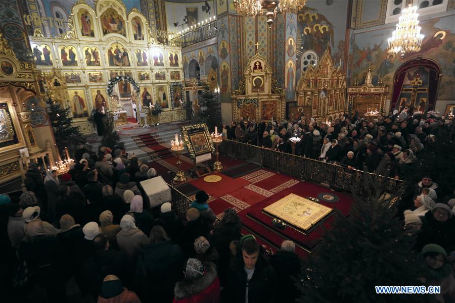 LATVIA-RIGA-ORTHODOX CHRISTMAS