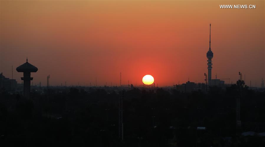 IRAQ-BAGHDAD-SUNSET