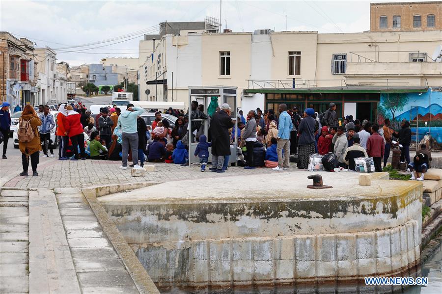 MALTA-MARSA-MIGRANTS-RECEPTION CENTER-FIRE