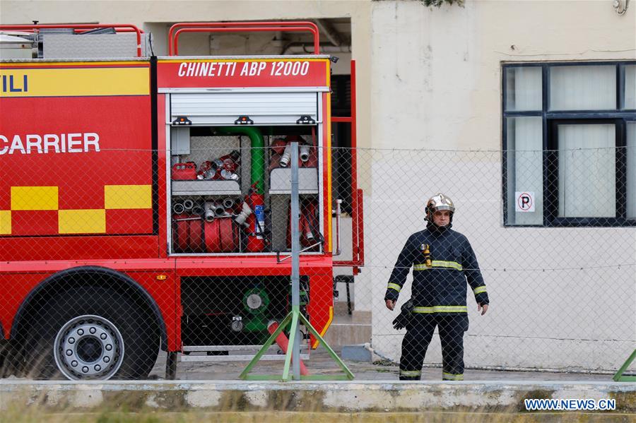 MALTA-MARSA-MIGRANTS-RECEPTION CENTER-FIRE