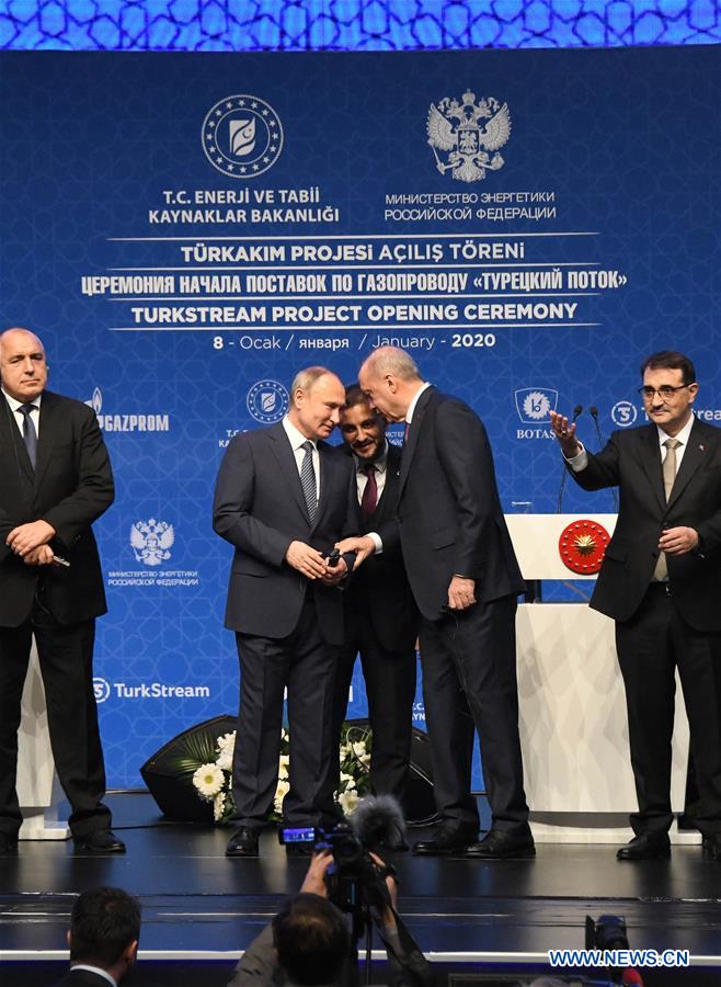 TURKEY-ISTANBUL-RUSSIA-TURKSTREAM-INAUGURATION CEREMONY