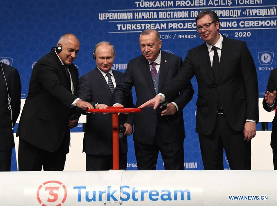 TURKEY-ISTANBUL-RUSSIA-TURKSTREAM-INAUGURATION CEREMONY