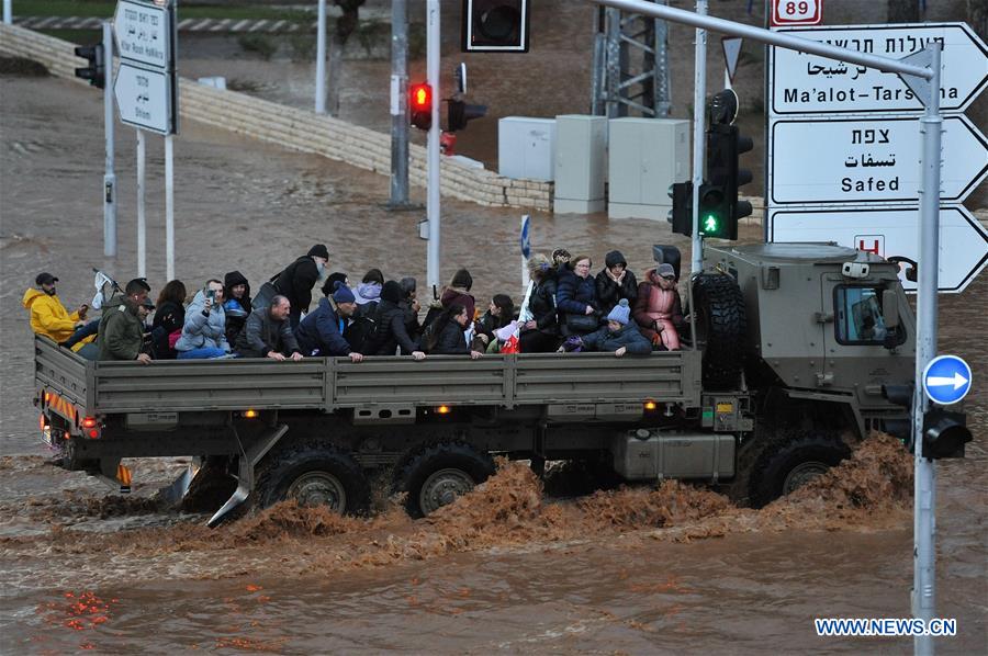 ISRAEL-NAHARIYA-FLOOD