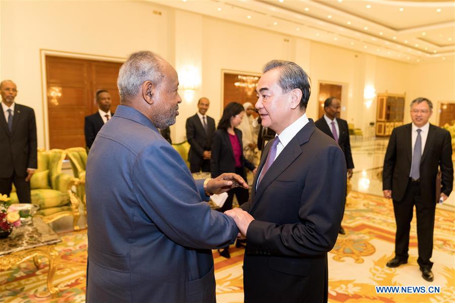 DJIBOUTI-PRESIDENT-CHINA-WANG YI-MEETING