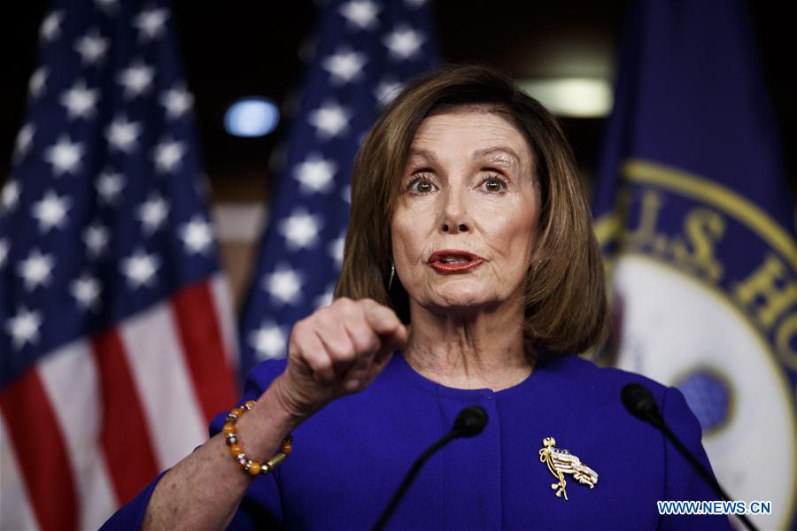 U.S.-WASHINGTON D.C.-PELOSI-ARTICLES-TRUMP IMPEACHMENT