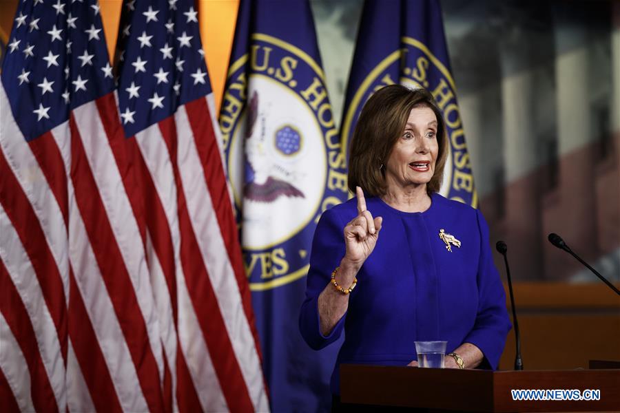 U.S.-WASHINGTON D.C.-PELOSI-ARTICLES-TRUMP IMPEACHMENT