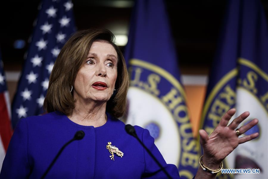 U.S.-WASHINGTON D.C.-PELOSI-ARTICLES-TRUMP IMPEACHMENT