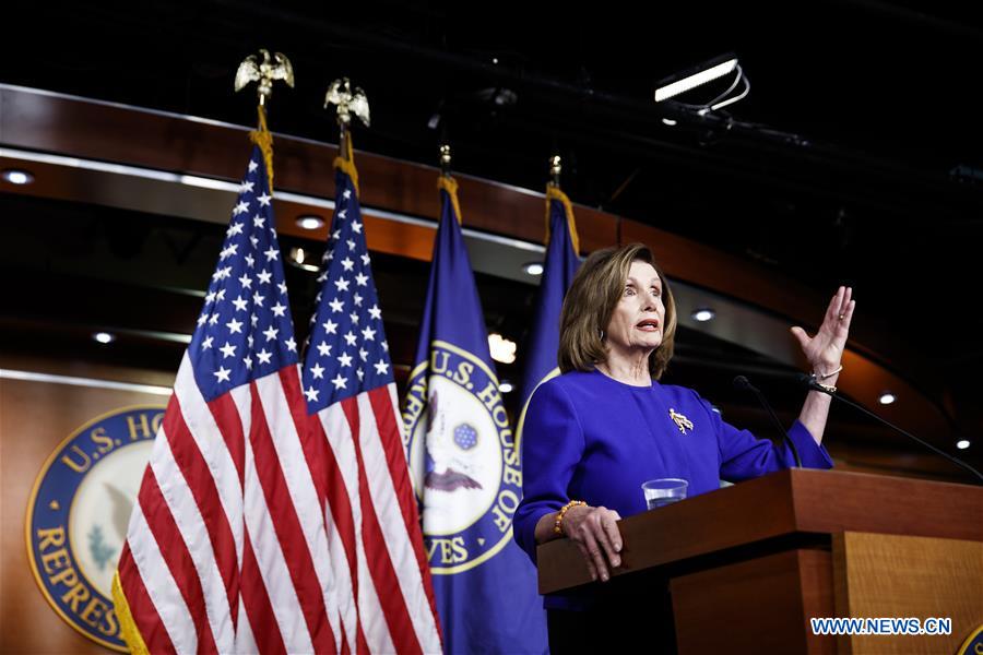 U.S.-WASHINGTON D.C.-PELOSI-ARTICLES-TRUMP IMPEACHMENT