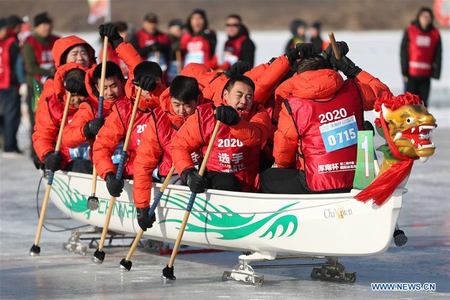 (SP)CHINA-SHENYANG-ICE DRAGON BOAT (CN)