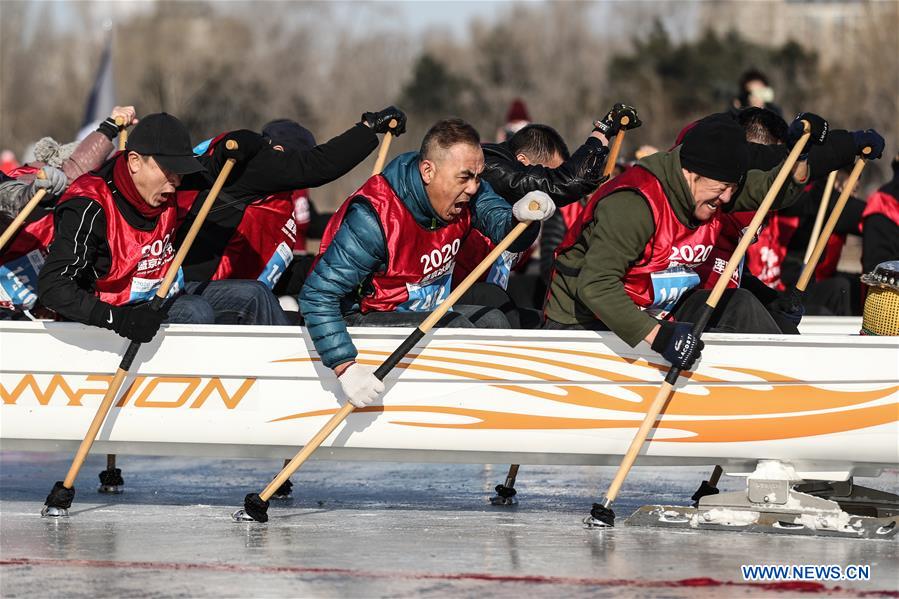 (SP)CHINA-SHENYANG-ICE DRAGON BOAT (CN)