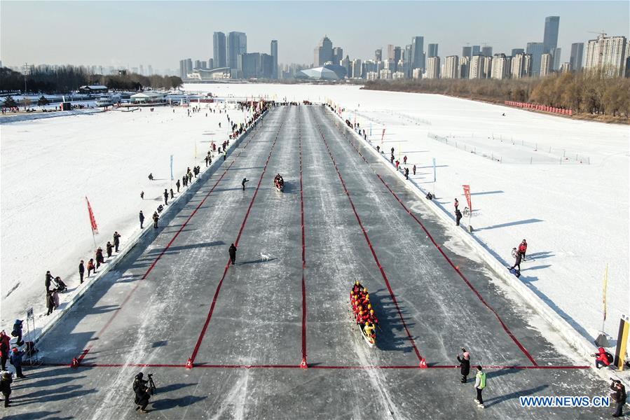 (SP)CHINA-SHENYANG-ICE DRAGON BOAT (CN)