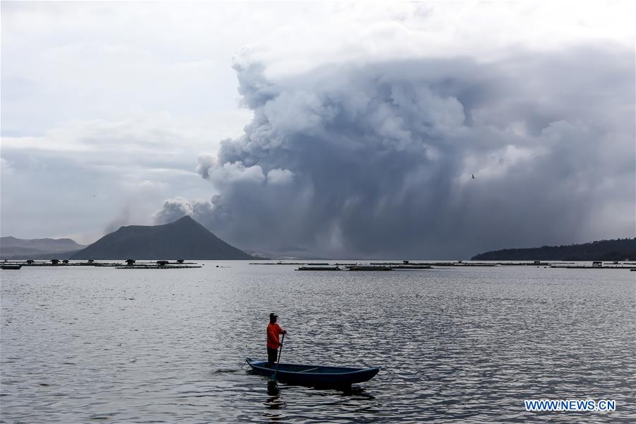 PHILIPPINES-TAAL VOLCANO-ERUPTION