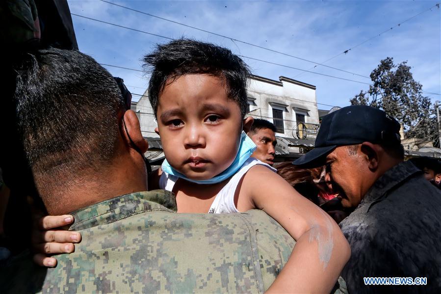 PHILIPPINES-TAAL VOLCANO-EVACUEES