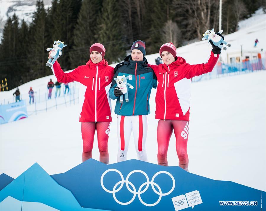 (SP)SWITZERLAND-LES DIABLERETS-WINTER YOG-ALPINE SKIING-MEN'S GIANT SLALOM