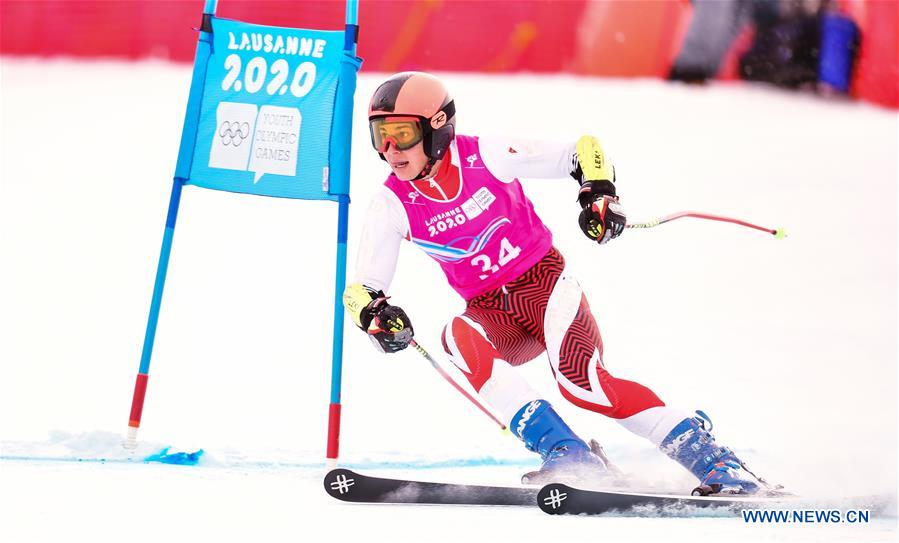 (SP)SWITZERLAND-LES DIABLERETS-WINTER YOG-ALPINE SKIING-MEN'S GIANT SLALOM