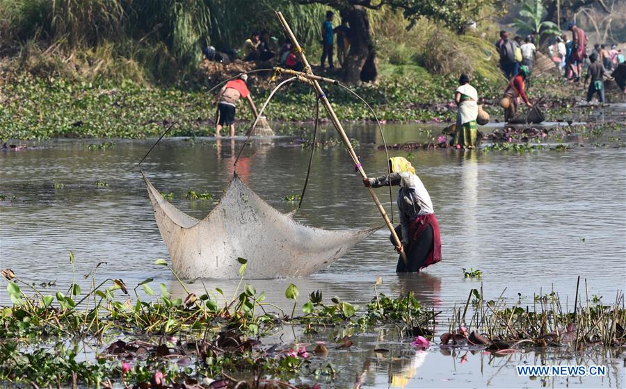 INDIA-ASSAM-COMMUNITY FISHING