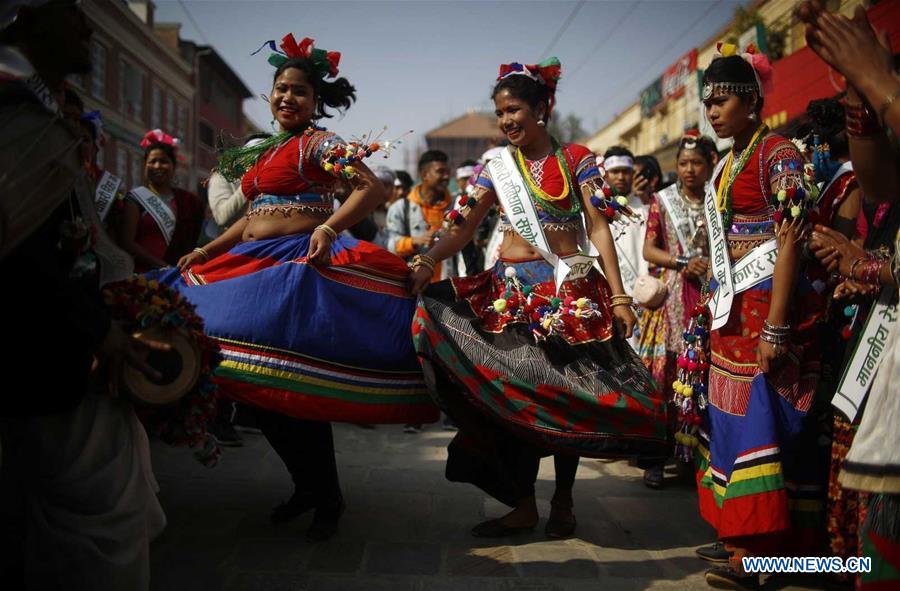 NEPAL-KATHMANDU-MAGHE SANKRANTI FESTIVAL-THARU COMMUNITY-CELEBRATIONS