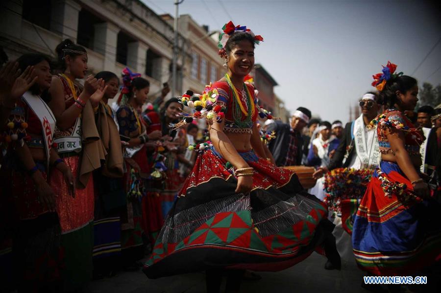 NEPAL-KATHMANDU-MAGHE SANKRANTI FESTIVAL-THARU COMMUNITY-CELEBRATIONS