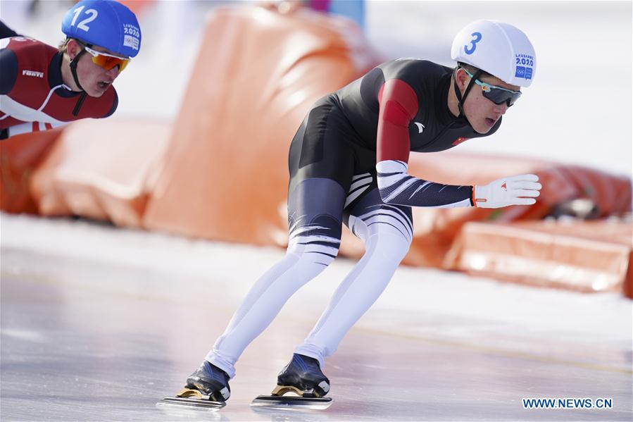 (SP)SWITZERLAND-ST. MORITZ-WINTER YOG-SPEED SKATING-MEN'S MASS START