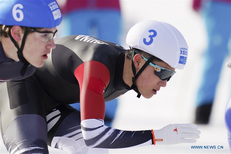 (SP)SWITZERLAND-ST. MORITZ-WINTER YOG-SPEED SKATING-MEN'S MASS START