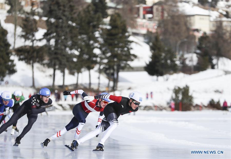 (SP)SWITZERLAND-ST. MORITZ-WINTER YOG-SPEED SKATING-MEN'S MASS START