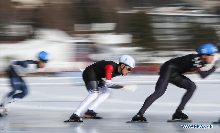 (SP)SWITZERLAND-ST. MORITZ-WINTER YOG-SPEED SKATING-MEN'S MASS START