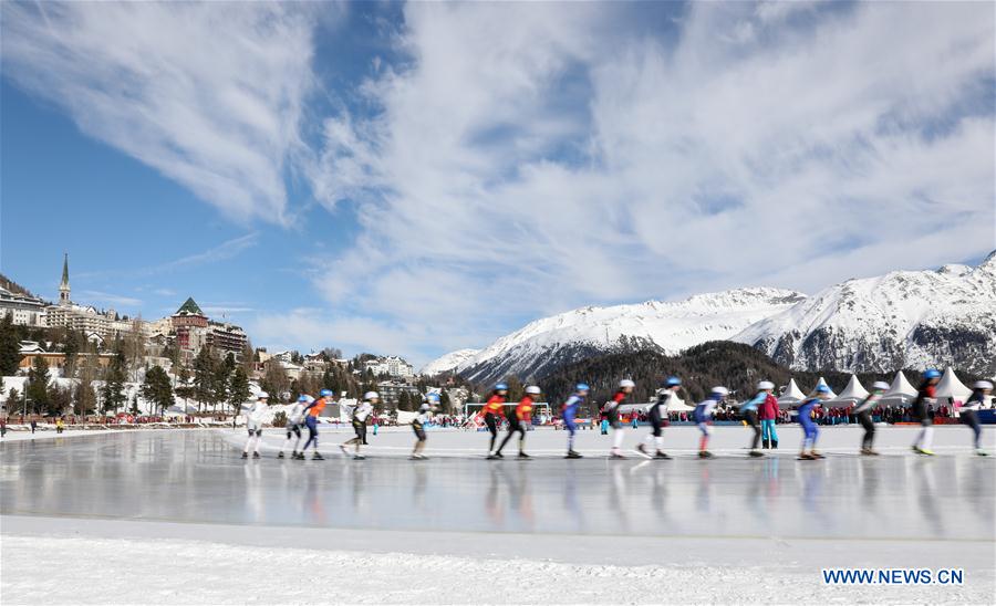 (SP)SWITZERLAND-ST. MORITZ-WINTER YOG-SPEED SKATING-WOMEN'S MASS START