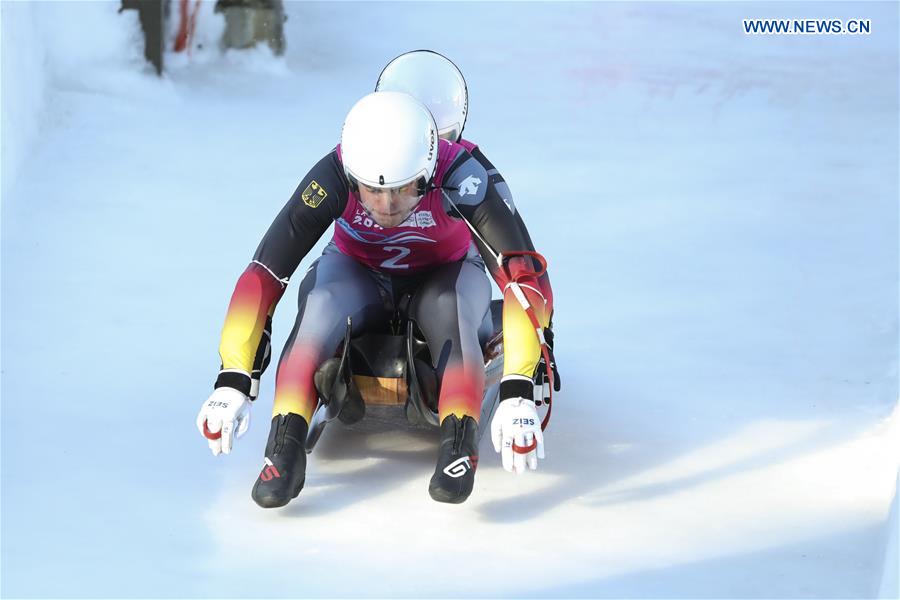 (SP)SWITZERLAND-ST. MORITZ-WINTER YOG-LUGE-MEN'S DOUBLES