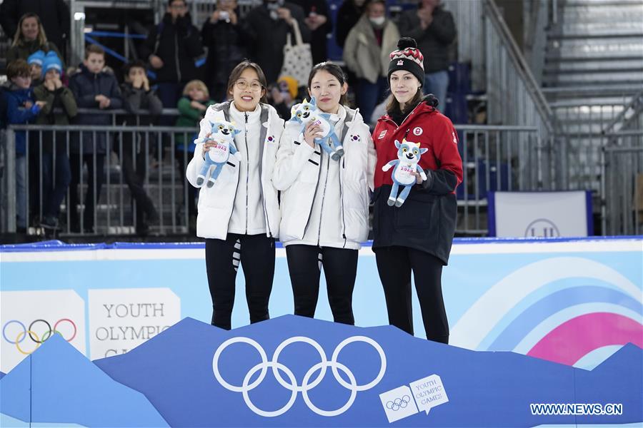 (SP)SWITZERLAND-LAUSANNE-WINTER YOG-SHORT TRACK SPEED SKATING-WOMEN'S 1000M