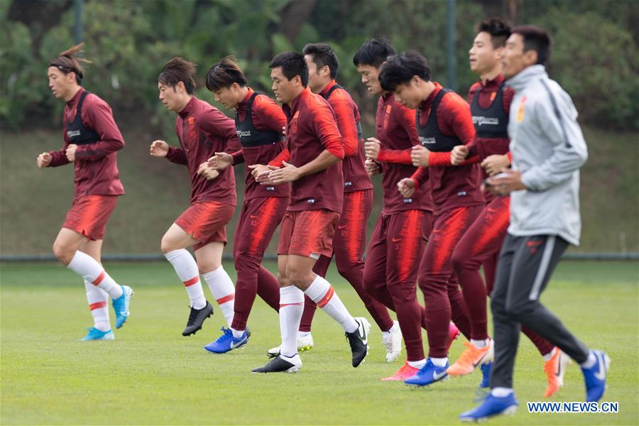 (SP)CHINA-FOSHAN-FOOTBALL-TEAM CHINA-TRAINING