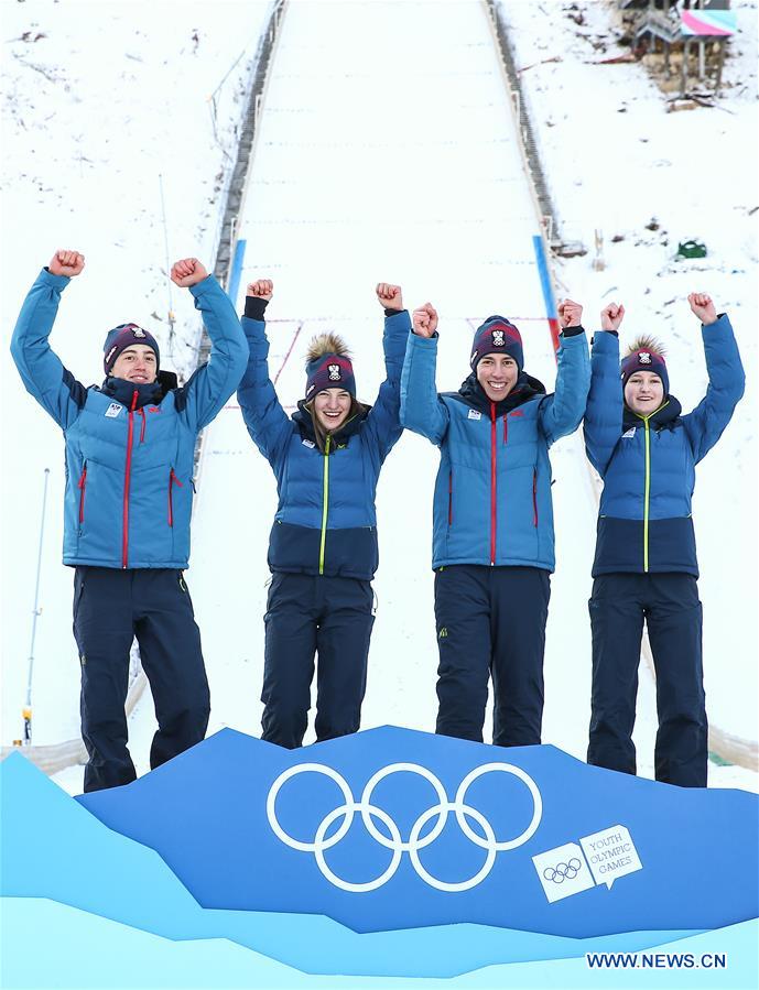 (SP)FRANCE-LES ROUSSES-YOG-SKI JUMPING-MIXED TEAM