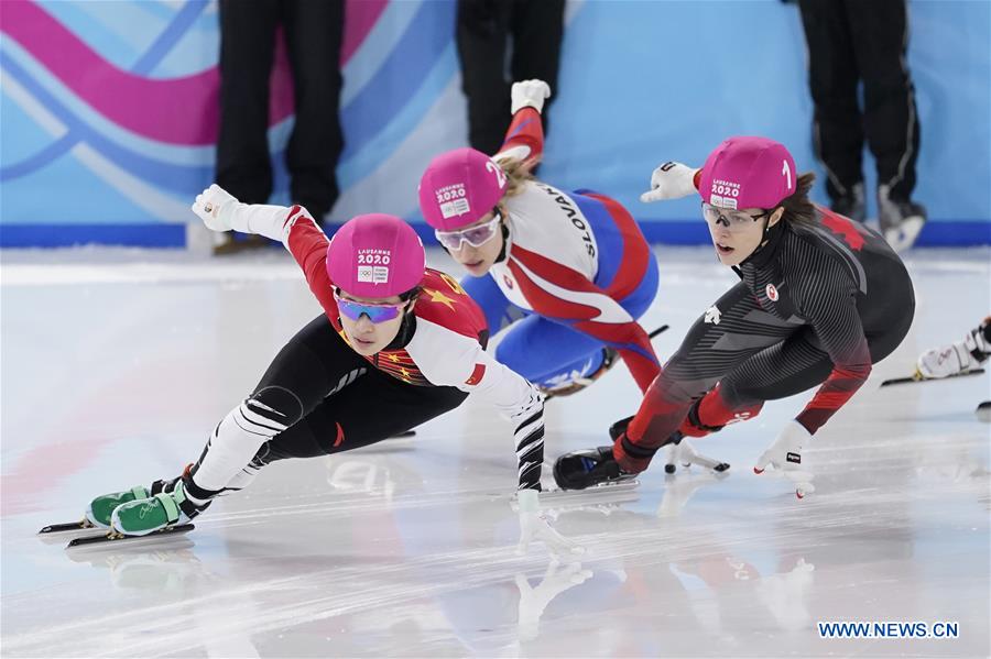 (SP)SWITZERLAND-LAUSANNE-WINTER YOG-SHORT TRACK SPEED SKATING