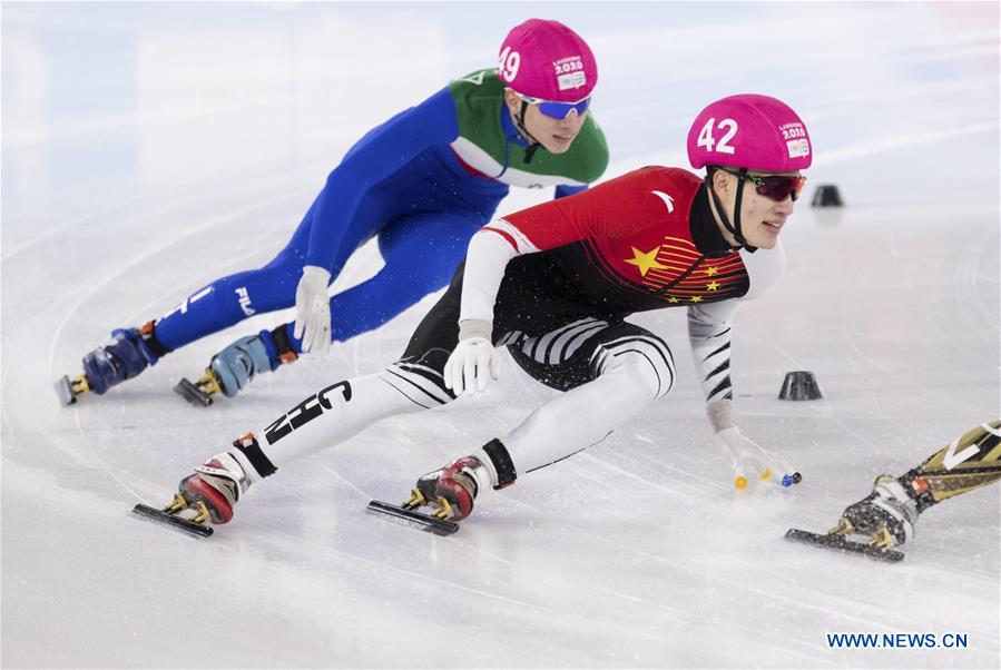 (SP)SWITZERLAND-LAUSANNE-WINTER YOG-SHORT TRACK SPEED SKATING-MEN'S 500M