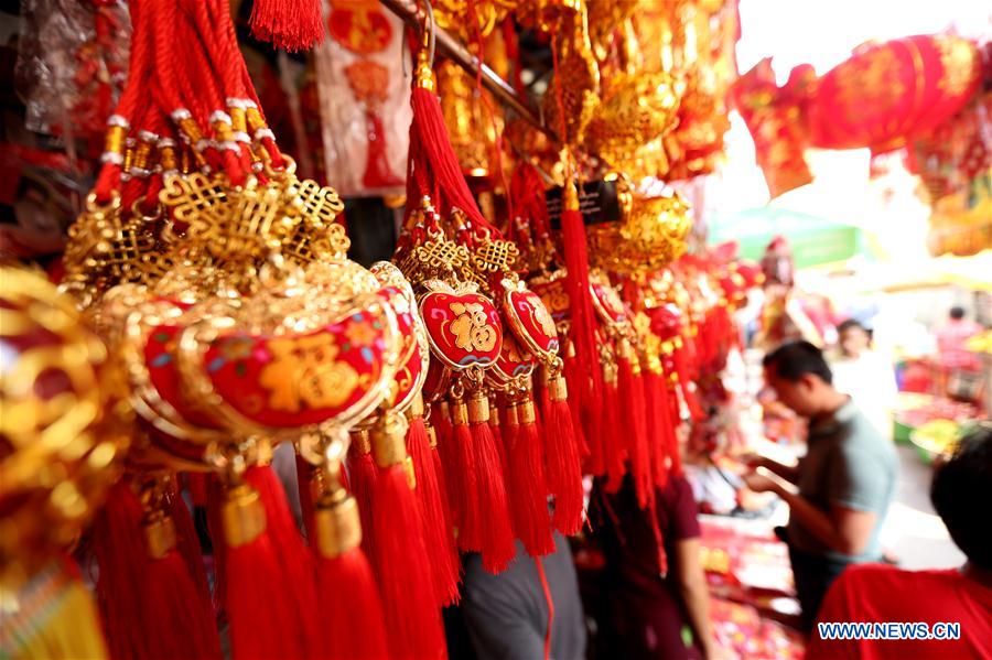 MYANMAR-YANGON-CHINESE LUNAR NEW YEAR-DECORATIONS