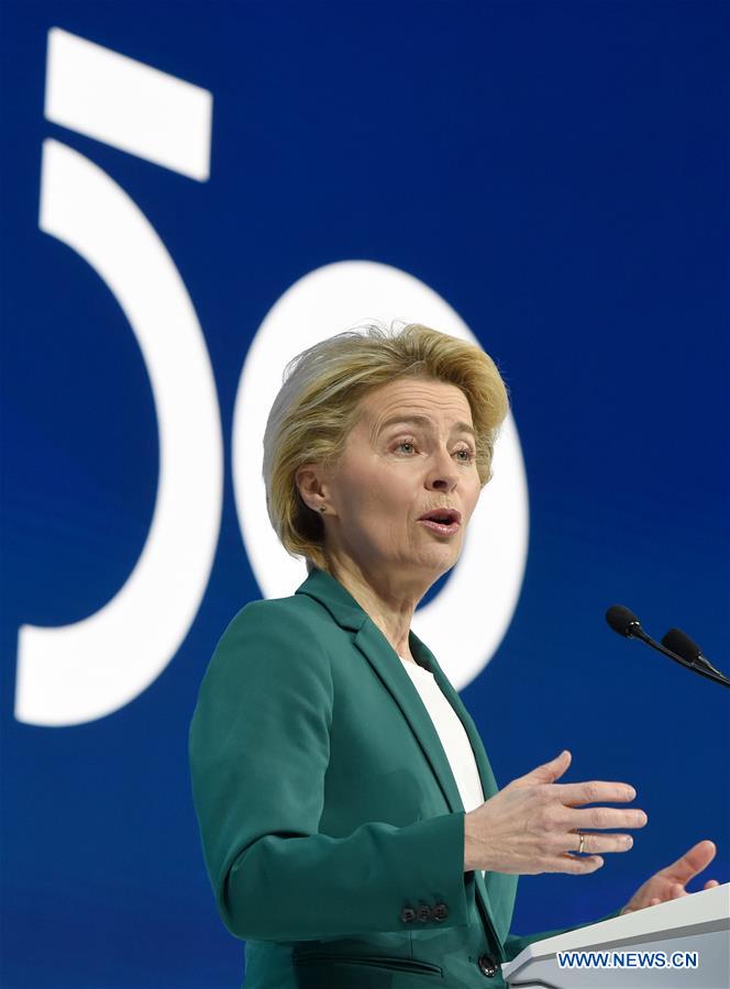 SWITZERLAND-DAVOS-WEF ANNUAL MEETING-URSULA VON DER LEYEN