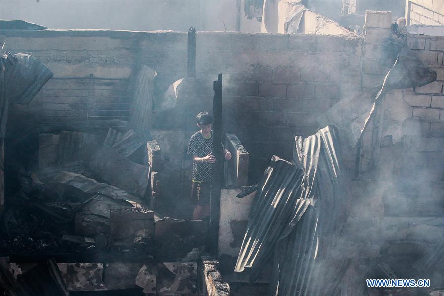 PHILIPPINES-MANILA-RESIDENTIAL FIRE-AFTERMATH