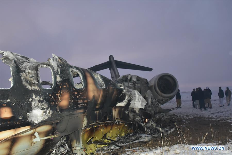 AFGHANISTAN-GHAZNI-U.S.-AIRCRAFT-CRASH