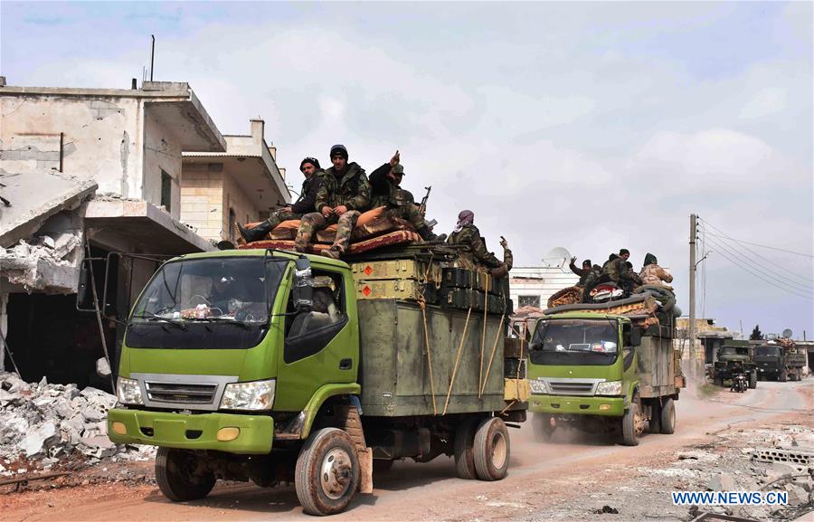 SYRIA-IDLIB-KEY REBEL-HELD CITY-ARMY-ENTRY