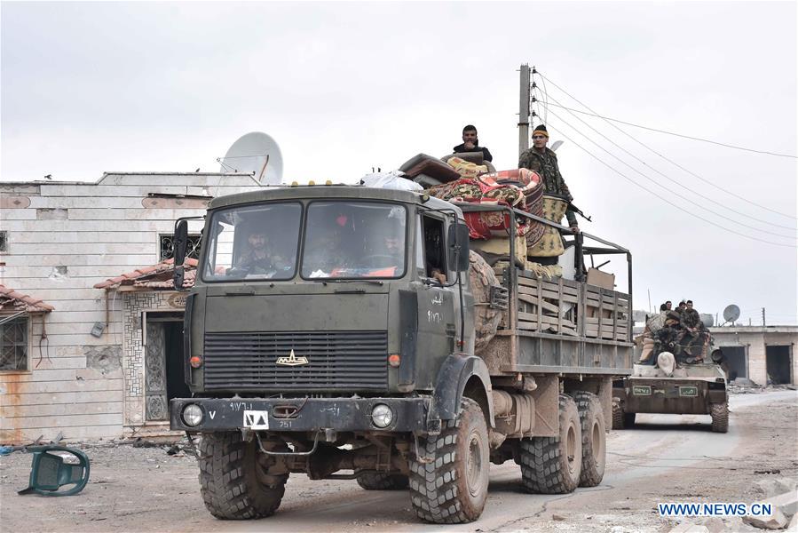 SYRIA-IDLIB-KEY REBEL-HELD CITY-ARMY-ENTRY