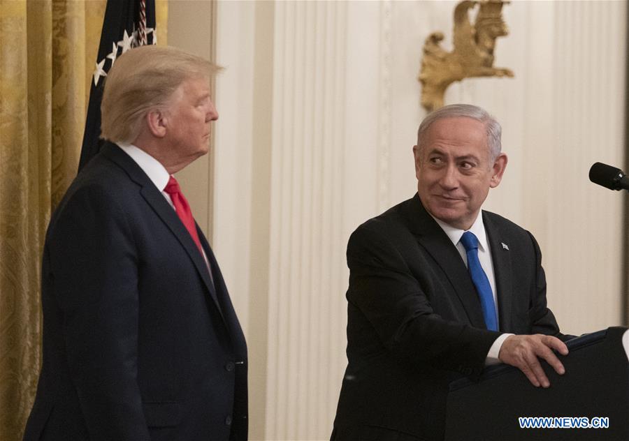 U.S.-WASHINGTON D.C.-TRUMP-ISRAEL-NETANYAHU-PRESS CONFERENCE