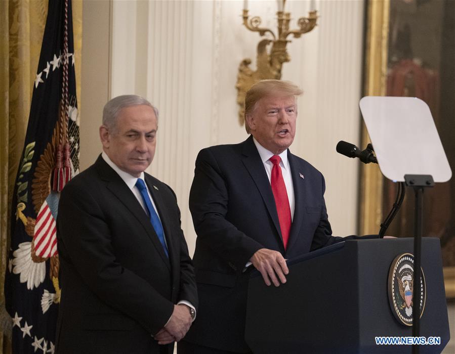 U.S.-WASHINGTON D.C.-TRUMP-ISRAEL-NETANYAHU-PRESS CONFERENCE