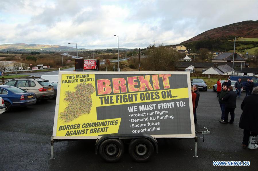 UK-NORTHERN IRELAND-JONESBOROUGH-BREXIT