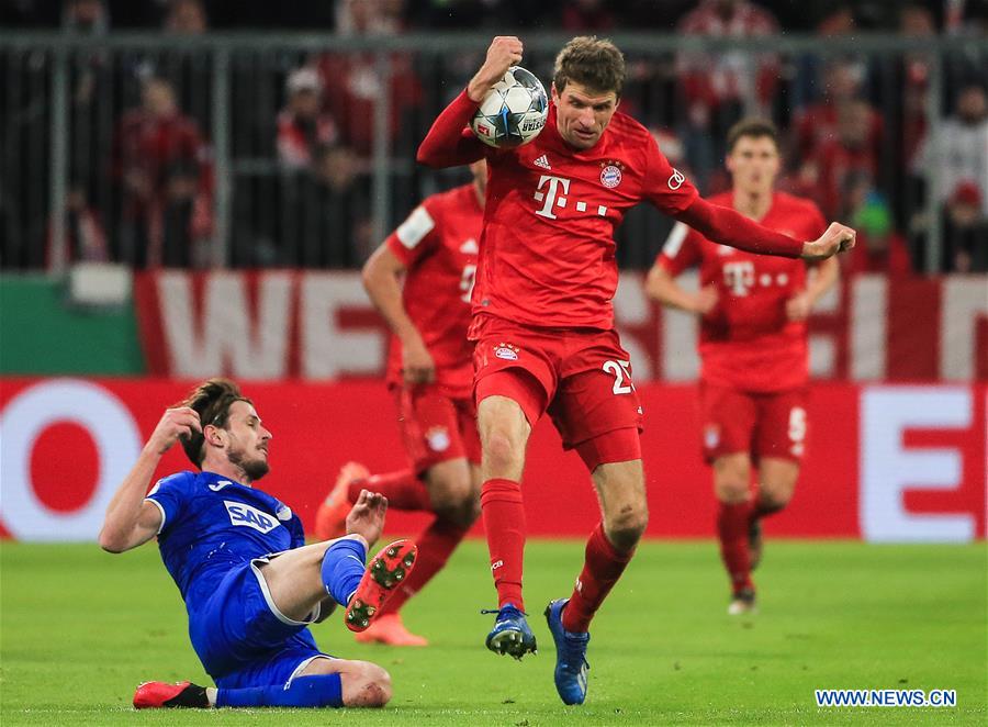 (SP)GERMANY-MUNICH-SOCCER-GERMAN CUP-BAYERN MUNICH VS HOFFENHEIM