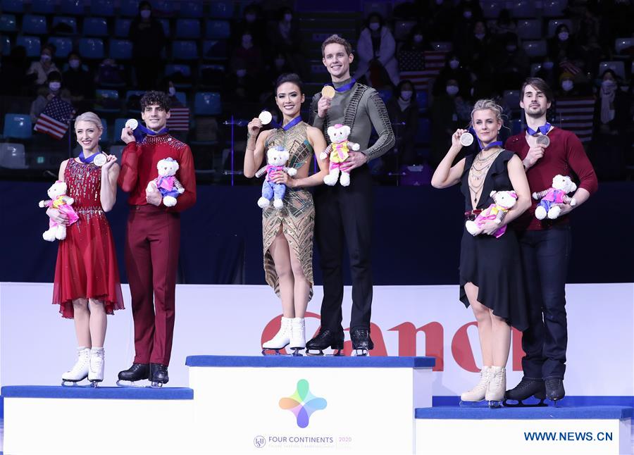 U.S. ice dancers Chock/Bates win gold at Four Continents figure skating