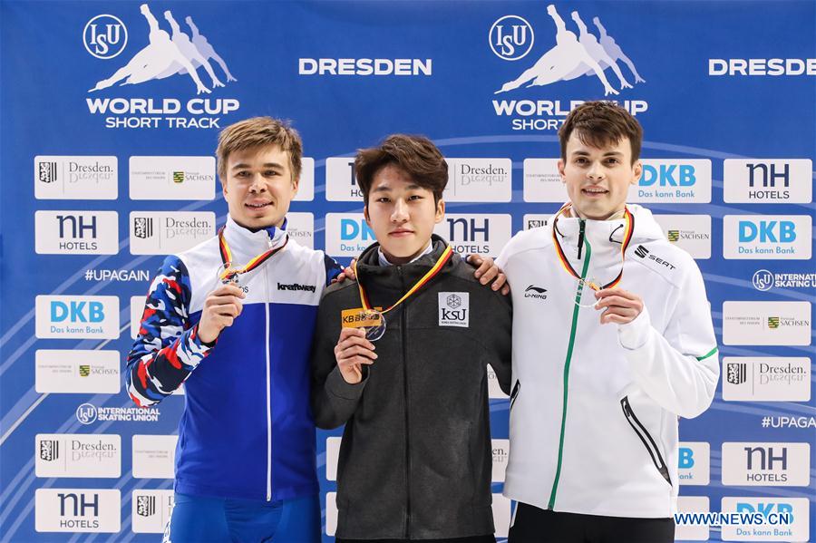 (SP)GERMANY-DRESDEN-SHORT TRACK-ISU WORLD CUP