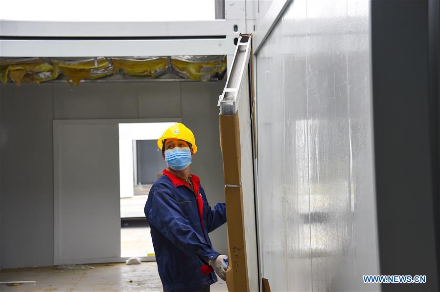 CHINA-HUBEI-XIAOGAN-MAKESHIFT HOSPITAL-CONSTRUCTION (CN)