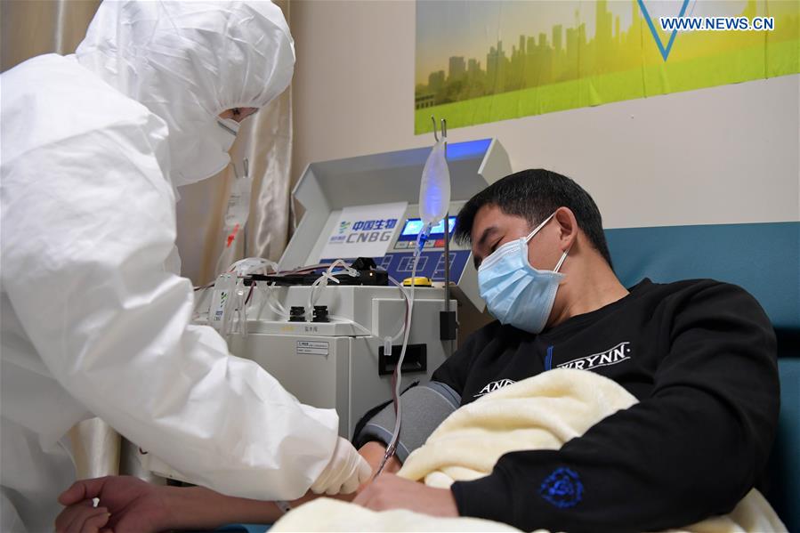 CHINA-JIANGXI-NANCHANG-RECOVERED CORONAVIRUS PATIENT-PLASMA-DONATION (CN)