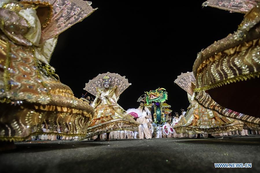 BRAZIL-SAO PAULO-CARNIVAL-CHINA-INSPIRED SAMBA SHOW