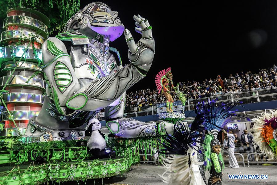 BRAZIL-SAO PAULO-CARNIVAL-CHINA-INSPIRED SAMBA SHOW